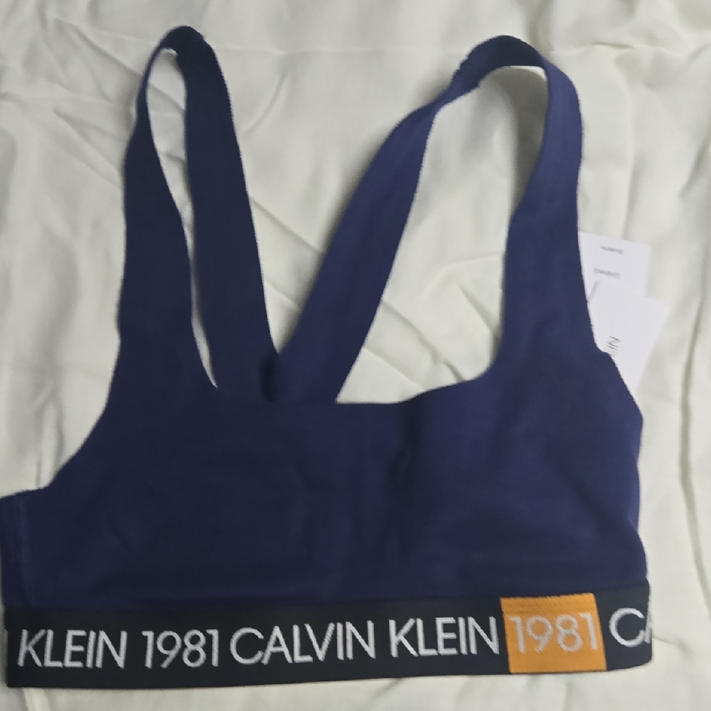 Calvin Klein 1981 Navy Bralette
